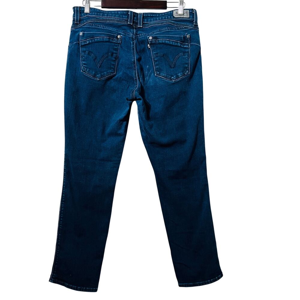 Levi's Jeans Women's Plus Size 16 Blue Flatters Flaunts High Rise Skinny Denim - Picture 2 of 14